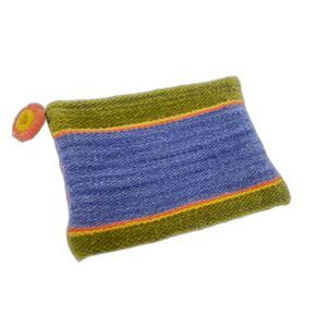 Sundance Jenny Krauss Felted Wool Zipper Pouch Southwestern Print Country Boho